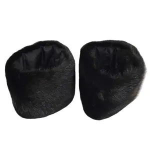 MWFur Unisex Jacket Luxury Fur Cuffs Women Mink Fur Sleeves Fluffy Accessories Fashion Mink Fur Cuffs