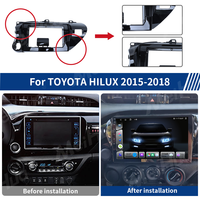 Kit de montage encastré Meihua Silver pour autoradio, façade de tableau de bord pour Hilux 2015-2020, câble inclus, garantie 1 an