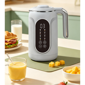 Robot <span class=keywords><strong>de</strong></span> <span class=keywords><strong>cuisine</strong></span> chinois mini électrique, extracteur <span class=keywords><strong>de</strong></span> jus, mixeur et blender - Acier inoxydable, capacité 1500 ml, usage domestique - Product Image 4