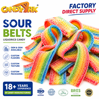 Bonbons gélifiés en corde, fruités, moelleux et croquants, saveur Wowz, bonbons acidulés Tutti Frutti, vente chaude, fabrication OEM ODM, fournisseur direct d'usine