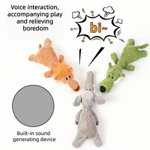 Giocattolo per cani resistente ai morsi, a forma di pappagallo, in peluche, con suono, per cani di taglia grande - Product Image 4