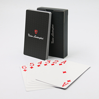 Cartes de jeu personnalisées en PVC 100% plastique imperméable, imprimées, avec logo et boîte