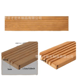 Estante de almacenamiento para reglas de madera, organizador de escritorio de 3 capas con múltiples ranuras para reglas acolchadas - Product Image 5