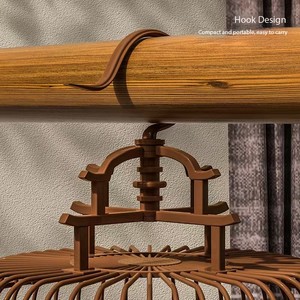 Taşınabilir Ev Tasarımı Retro Tarz Plastik Kuş Kafesi Dayanıklı Zarif Sökülebilir Görünüm Süs Kuşları Evcil Kuş Malzemeleri - Product Image 5