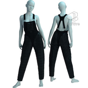 De cuero acolchado general Salopette Femme - Product Image 1