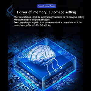 मिनी एक्वेरियम हीटर मछली टैंक बाहरी हीटिंग रॉड निरंतर तापमान नियंत्रण - Product Image 5