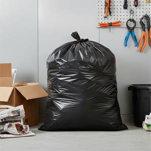 Bolsas de basura negras perfumadas de plástico HDPE de alta resistencia para contratistas de construcción, recicladas, al por mayor, personalizadas - Product Image 2