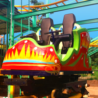 Promotion exceptionnelle : Montagnes russes à sensations fortes certifiées CE, capacité 12 personnes, construction en fibre de verre et acier, équipement de parc d'attractions extérieur
