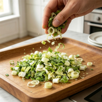 Large Quantity Dehydrated Green Onion Rings Factory Cheap Bulk Price for Overseas Wholesalers