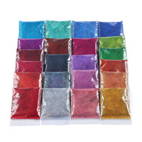 RIKONKA Sachet de 10g de paillettes fines laser de 0,2 mm pour remplissage de résine, fournitures d'artisanat, cadeaux, décorations de Noël DIY