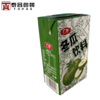 Boîte d'emballage de boisson en carton de papier lait aseptique mince de 2mm 250ML-1000ML dossiers pour briques de boissons énergisantes de jus de thé