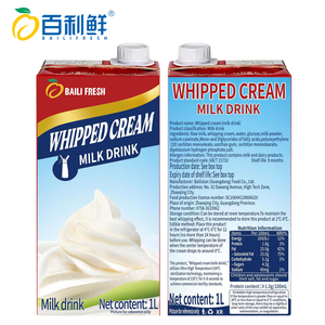 Creme UHT para Chá de Leite com Pérolas Certificado Halal 1L Sabores Autênticos Fornecedor da China para Chá de Bolhas, Chantilly, Sorvete e Sobremesas - Product Image 4