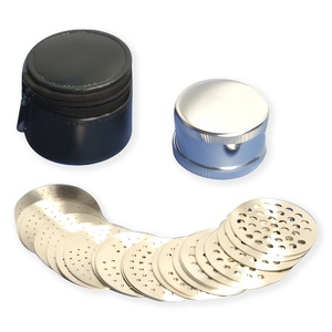 Ensemble de tamis à diamants en acier inoxydable, plaques de tri de pierres précieuses, tamis de mesure pour pierres en vrac, outils de fabrication de bijoux, pochette zippée - Product Image 1