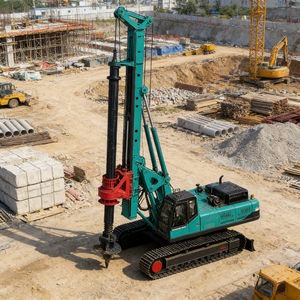 Machine de forage rotative hydraulique pour pieux forés, profondeur 30 mètres, avec système de verrouillage de tiges - Product Image 6