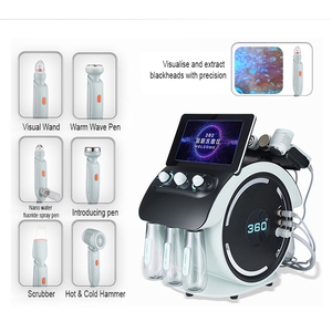 Appareil de nettoyage <span class=keywords><strong>du</strong></span> <span class=keywords><strong>visage</strong></span> à bulles d'hydrogène et d'oxygène 360, dermabrasion, 6 en 1, Hydra Beauty Facial Smart Ice Blue Machine - Product Image 5