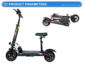 Patinete Eléctrico con Asiento E-Scooter Potente de 800W Dos Ruedas 10 Pulgadas 48V 13Ah Rápido 45 km/h Plegable para Adultos - Product Image 6