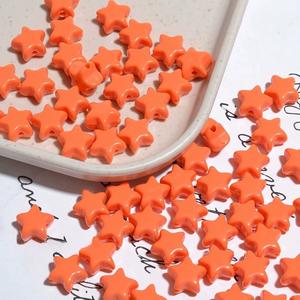 Cuentas sueltas de estrella de cinco puntas de Color macarrón acrílico de 11mm para pulseras de materiales hechos a mano Diy accesorios de cadena de teléfono móvil - Product Image 6
