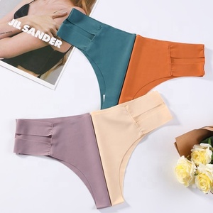 Hot Verkopen Naadloze Strings Voor Vrouwen <span class=keywords><strong>Sexy</strong></span> No Show Ademend Ondergoed Stretch Bandjes T-Back Tangas Slipje Voor Dames - Product Image 2