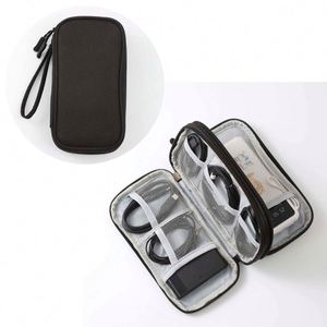 Estuche Organizador de Viaje Portátil con Cierre, de Poliéster Resistente, con Logotipo Personalizado, Multicapa, para Accesorios Digitales - Product Image 2
