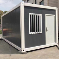 Maison conteneur préfabriquée DXH sur mesure de 20 pieds, facile à assembler, pour bureau, école, chambre, atelier