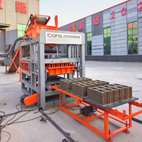 Machine de fabrication de blocs de béton hydraulique entièrement automatique QT4-15 pour briques creuses, autobloquantes et de pavage en ciment de 4, 6 et 8 pouces