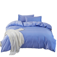 Ensemble de literie en velours cristal doux 4 pièces 100% polyester Plusieurs options de couleurs Spécifications personnalisées Directement de l'usine