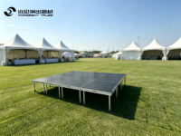 Structure modulaire en aluminium, scène modulaire, cadre modulaire avec installation rapide pour événements extérieurs, mariages, spectacles, plateforme