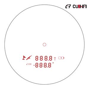 Télémètre laser OLED 6x21 Golf 905nm entièrement multicouche, mesure de 6 à 1600 yards, télémètre de chasse - Product Image 5