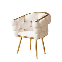 Chaise de maquillage et tabouret de coiffeuse pour chambre de fille, design nordique, pivotant, avec coussin moelleux, confortable, pour le commerce extérieur