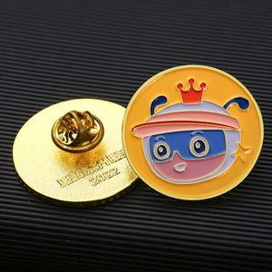 Épinglette en métal personnalisée avec logo, forme ronde, finition polie, broche promotionnelle personnalisée, badge cadeau d'entreprise - Product Image 2