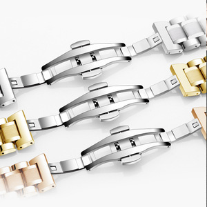 Correa de Reloj Forwelleny Premium de Acero Inoxidable Sólido para Hombre y Mujer, Correa de Muñeca para Reloj Inteligente <span class=keywords><strong>Xiaomi</strong></span> Mi Band 5 6 <span class=keywords><strong>7</strong></span> - Product Image 3