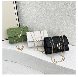 Bolso de cadena acolchado, nuevo estilo de verano 2026, bolso cuadrado pequeño, textura de costuras sencillas, bolso de hombro, bolso de mujer estilo INS. - Product Image 5