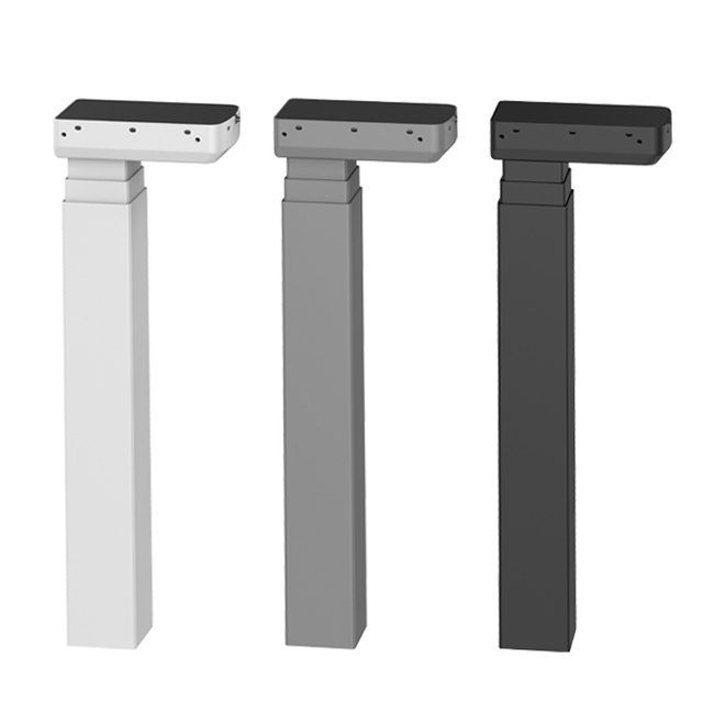 Table Frame Standing Desk Dual Motor 3 Stage Telescopic Lifting Columns Electric Height Adjustable Leg