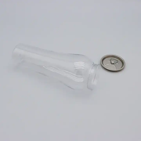 Vente en gros canette en plastique jetable personnalisée de 500ml emballage de jus de boisson