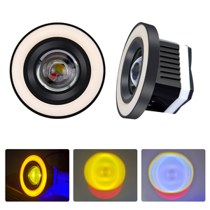Phare avant à anneau halo LED bicolore Angel Eye 15W 40W 4000Lm P68 étanche, projecteur antibrouillard, lumière stroboscopique - Product Image 3