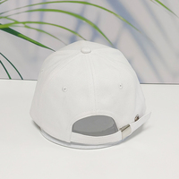 Gorra de béisbol de algodón de sarga de 6 paneles con estructura personalizada, logotipo bordado plano, informal, deportiva, ajustable para hombre