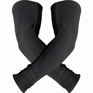 Mangas de Ciclismo Negras 100% Poliéster Anti-UV Unisex para Adultos - Product Image 1