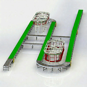 สายพานลำเลียงแบบปรับได้ Convello Assembly Conveyor สายพานลำเลียงลูกกลิ้งเหล็ก ทนความร้อน/ทนไฟ สายพานสีเขียว สำหรับโรงงานผลิต ทนทาน - Product Image 1
