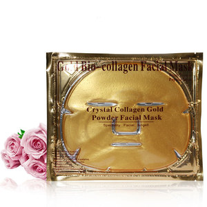 OEM/ODM Lujo Cuidado DE LA PIEL 24K Cristal Oro Brillante Vitamina <span class=keywords><strong>C</strong></span> & Colágeno Hidratante Mascarilla facial - Product Image 1