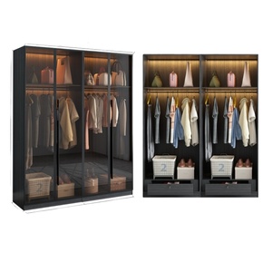 ตู้เสื้อผ้าห้องนอนแบบเปิดประตูบานเลื่อนแบบเปิด - Product Image 5