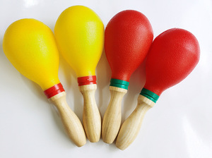 Jouet à hochet pour enfants, maracas en plastique, instruments de percussion Orff, jouets musicaux éducatifs pour bébés, vente en gros - Product Image 2