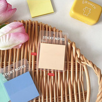 Notes autocollantes couleur Morandi, onglets carrés réutilisables N fois, marqueurs de page, petit bloc-notes pour marqueurs de livre, vente en gros