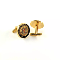 Boutons de manchette en émail doux et dur pour hommes, boutons de manchette avec Logo gravé