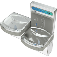 Stations de remplissage de refroidissement de compresseur inoxydable en acier de distributeur d'eau potable fixé au mur commercial pour l'aéroport
