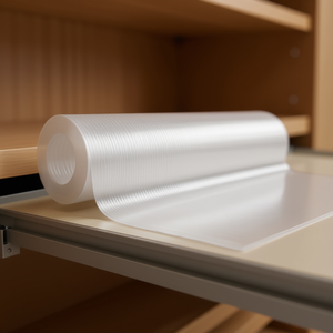 Forro Transparente para Estantes, 23 Pies, Plástico PE No Adhesivo, Forro Flexible para Cajones de Cocina, Rectangular, Brillante, Estilo Simple - Product Image 2