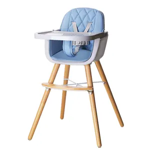 Chaise haute en bois pour enfants, 2 en 1, chaise de dîner, pour bébé, MH43