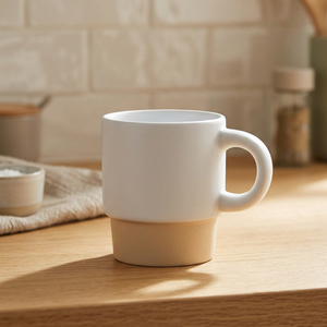 Tasse à café expresso empilable Olympia 130 ml avec fond en argile, modèle 100805-2 - Product Image 3