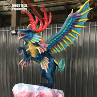 Petit modèle d'animatronique Griffin pour aire de jeux intérieure, exposition interactive de créatures mythologiques à vendre