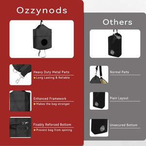 Échantillon gratuit Sac d'alimentation pour chevaux, sac d'alimentation en grain en maille de nylon robuste, sangle réglable avec fermoir durable et sangles élastiques - Product Image 5