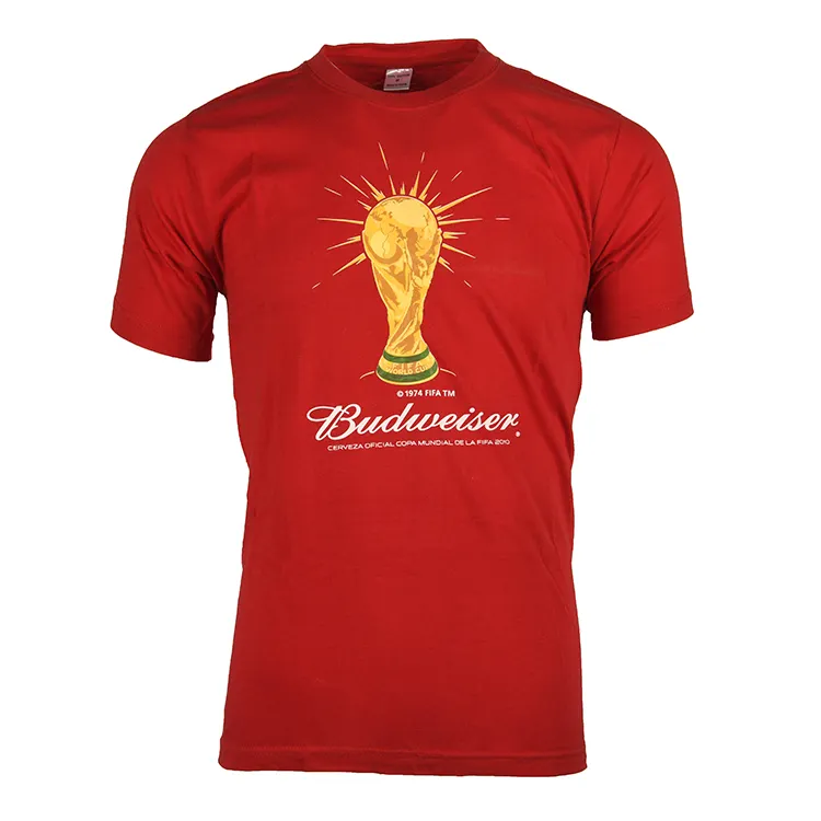 Camiseta lisa con estampado de buen rendimiento, camisetas de talla grande para la Copa del Mundo, camiseta de fútbol con estampado